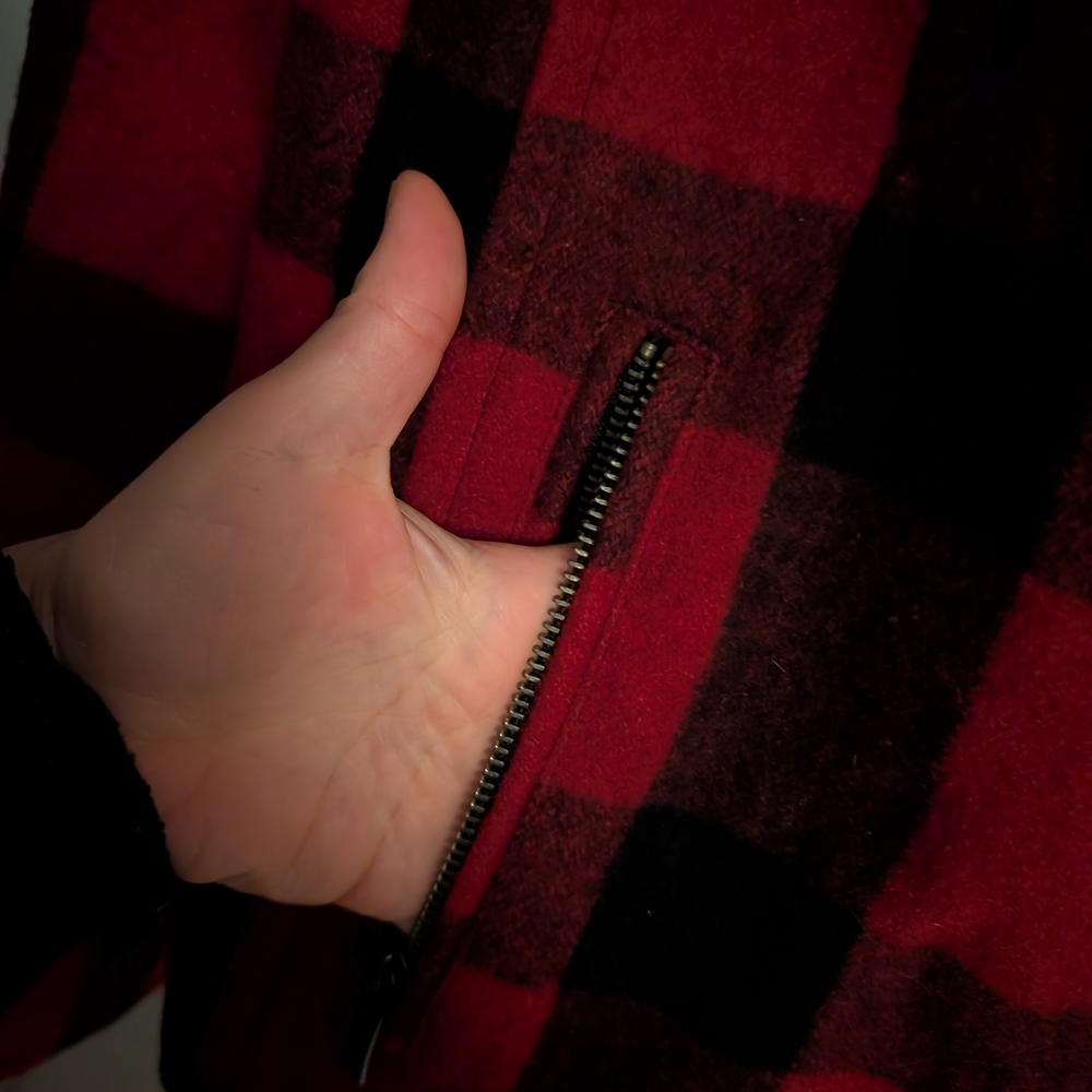 Alia Red and Black Plaid Women's Jacket - Picture 3 of 5